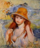 Renoir, Pierre Auguste - Young Woman in a Straw Hat